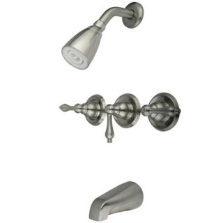 Elements of Design EB238AL Magellan Three Handle Tub and Shower Faucet