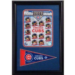 2008 Chicago Cubs Photograph with Team Pennant in a 12 x
