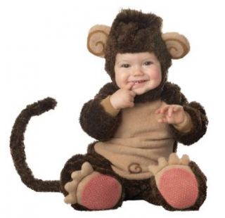 Lil Characters Infant Monkey Costume, Brown/Tan Clothing