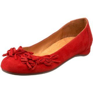 Mihara Womens Rinau Ballet Flat,Ante Rojo,36 EU / 6 B(M) US Shoes