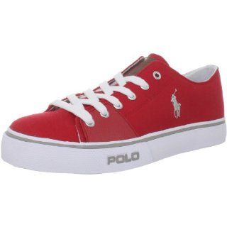 Polo Ralph Lauren Mens Cantor Low Fashion Sneaker,Red,7 D US Shoes