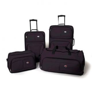 American Tourister Fieldbrook 4 Piece Luggage Set, Black