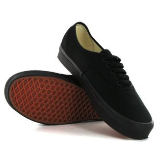 Vans Classic Authentic Black Mens Trainers Shoes