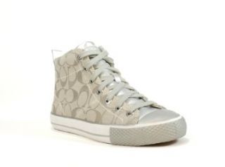 com Coach Franca High Top Fashion Sneaker (Silver/Silver, 10) Shoes