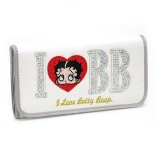 I Love Betty Boop Checkbook Wallet White Clothing