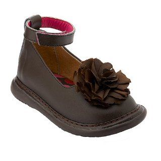 Little Girls Brown Anklestrap Dress Shoes 3 12 Wee Squeak Shoes
