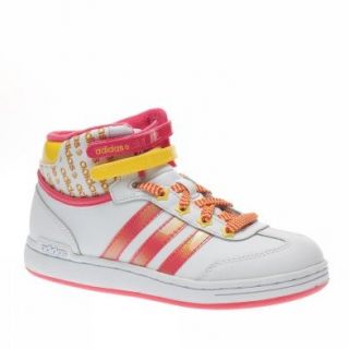 Adidas Trainers Shoes Kids Wj Mid K Leather White Shoes
