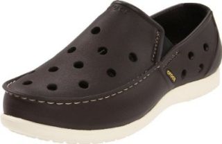  Crocs Mens Santa Cruz Molded Loafer,Expresso/Stucco,10 M US Shoes