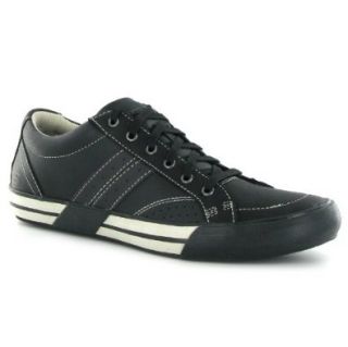 Skechers Planfix Consonant Black Leather Mens Shoes Size 10 US Shoes