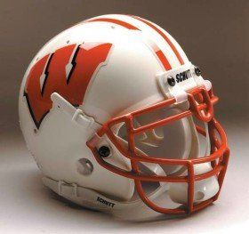 Wisconsin Badgers NCAA Schutt Mini Helmet Sports