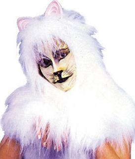 Adult Theatrical White Cat Costume Accessory Kit Clothing