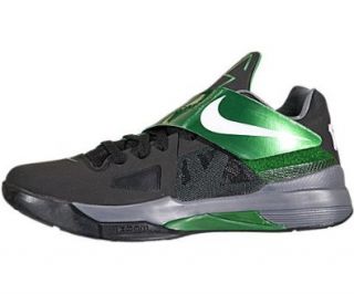 Zoom KD IV (Kevin Durant)   Black / White Pine Green, 13 D US Shoes