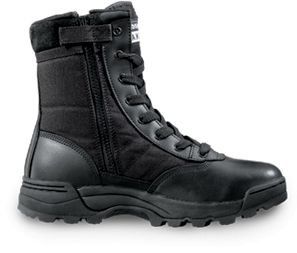 . Side Zip Wide Tactical Boots, Black, Size 13 1152W BLK 13 0W Shoes
