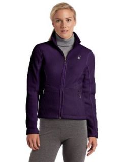 Spyder Womens Full Zip Mid Weight Sweater, Rich Purple, X