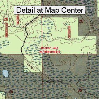 USGS Topographic Quadrangle Map   Decker Lake, Minnesota