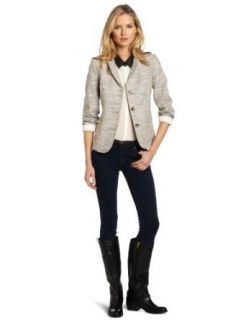 Texture Weave Jenny Jacket, Neutral Textured Weave, 16 Clothing
