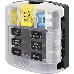 Blue Sea Systems 5028 ST Blade Fuse Block with Cover