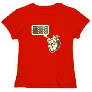 Triathlon Heart Womens T shirt Clothing