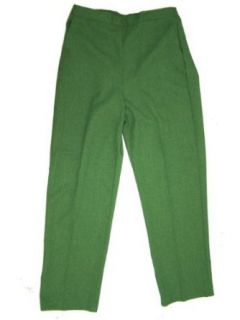 Windsor Castle Flat Front Pants Slacks Pine Green 18 S Clothing