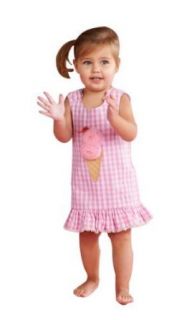 Girls Ice Cream Pom Pom Baby Birthday Dress (12 18 Months) Clothing