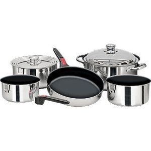 Magma Nestable Non Stick Stainless Steel Cookware (Set of