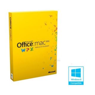 Office Mac 2011 Famille et Etudiant contient Word, Excel et PowerPoint