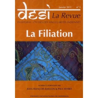 La filiation (janvier 2011)   Achat / Vente livre Jean François
