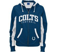 Indianapolis Colts Womens Full Zip Hoodie (Adult X Large
