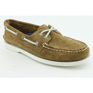 Top Sider Mens A/O 2 Eye Suede Boat Shoe,Tan Suede,15 M US Shoes