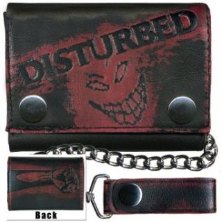 Disturbed   Face Leather Chain Wallet Clothing
