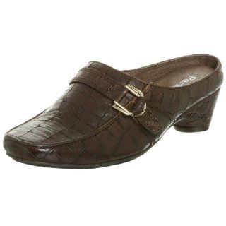 Perlina Womens Melissa c Clog,Brown,11 M Shoes