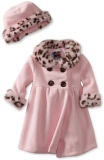 Good Lad Baby Girls Infant Animal Trim Coat, Pink, 12