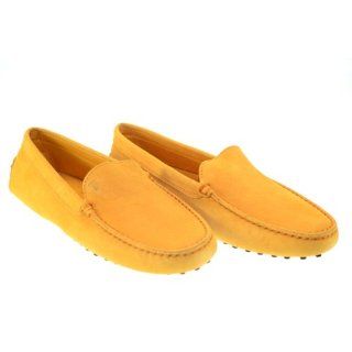 TODS Womens Gommini Moccasins Sunflower Suede Sz 39 1/2 4SW385