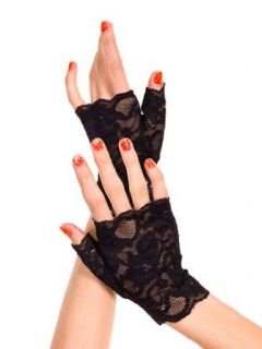 Madonna Material Girl Lace Fingerless Wrist Gloves   ONE