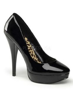Pin Up Coutures Classic Black Platform Pump   5 Clothing