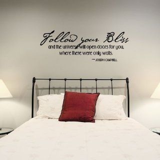 Follow Your BlissWall Art Decal 60 wide Lipstick Red