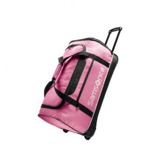Casual Wheeled Locking Zippers Duffel Luggage, Pink, 28 Inch Clothing