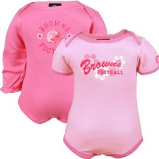 NFL Gerber Cleveland Browns Infant Girls Pink Flower Power