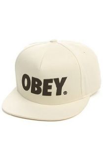 Obey Mens The City Snapback One Size Natural Clothing