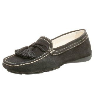  Perlina Womens Moda Tassel Loafer,Black Suede,7.5 M Shoes