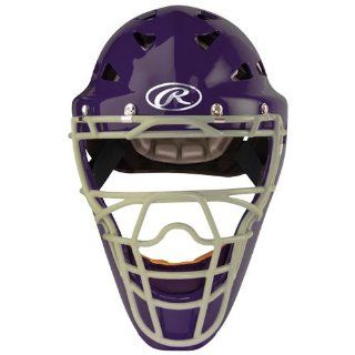Rawlings Coolflo Adult Pro Series Catchers Helmet (Purple