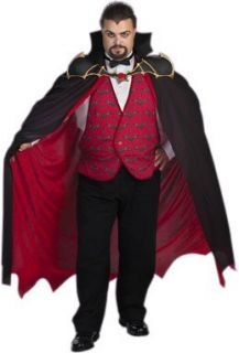 Adult Mens Plus Size Vampire Costume XXL Clothing
