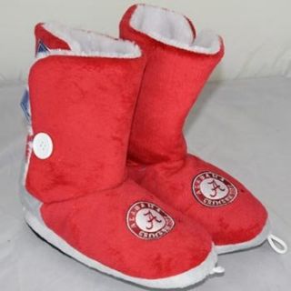 Crimson Tide Womens Team Color Button Boot Slippers   XL Shoes