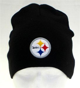 Pittsburgh Steelers Black Winter Knit Cap (Un Cuffed