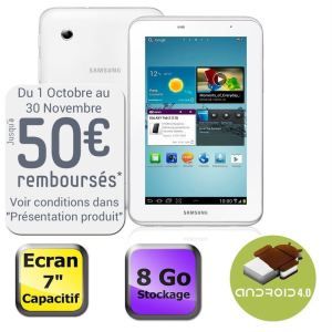 Samsung Galaxy Tab 2 7 Wifi 8 Go Blanc   Achat / Vente TABLETTE