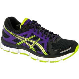 Neo33  ASICS Womens Running Shoes Black/Lime/Electric Purple Shoes