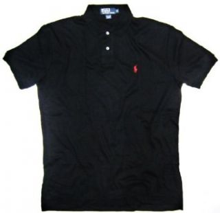 Polo Ralph Lauren Mens Interlock Polo Shirt in Black, Red