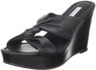  Charles David Womens Ines Wedge Sandal,Black,5 M US Shoes