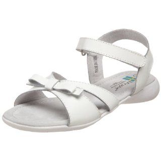 Kid Cindy Open Toe Sandal,White,35 EU (3.5 M US Little Kid) Shoes