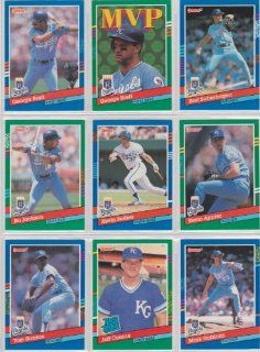 Kansas City Royals 1991 Donruss Baseball Team Set (George